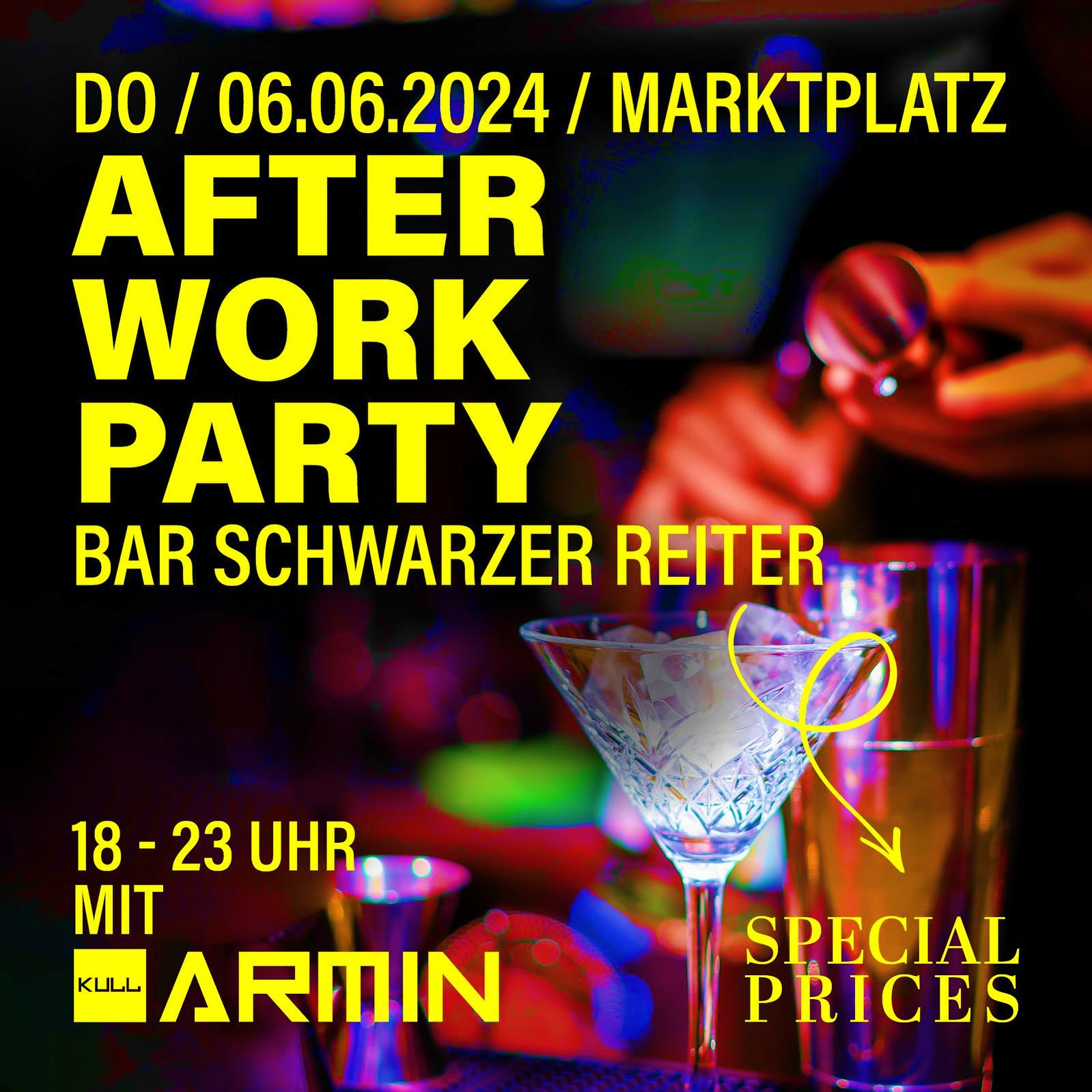 After work party am 6.6.2024 von 18 - 23 Uhr mit Kull Armin